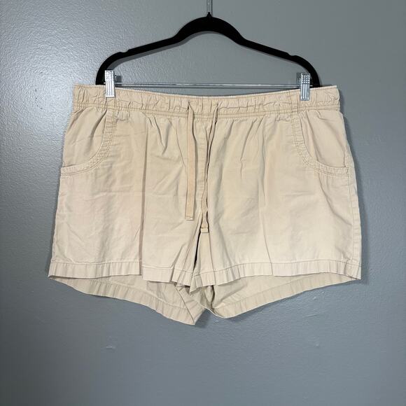 Field & Stream Khaki Pull On Gorpcore Camping Shorts - 2XL - Women's Plus Size - Picture 1 of 6